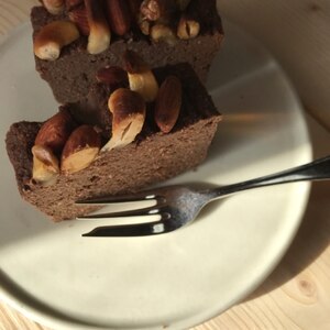 糖質制限☆濃厚チョコのパウンドケーキ(冷凍可)